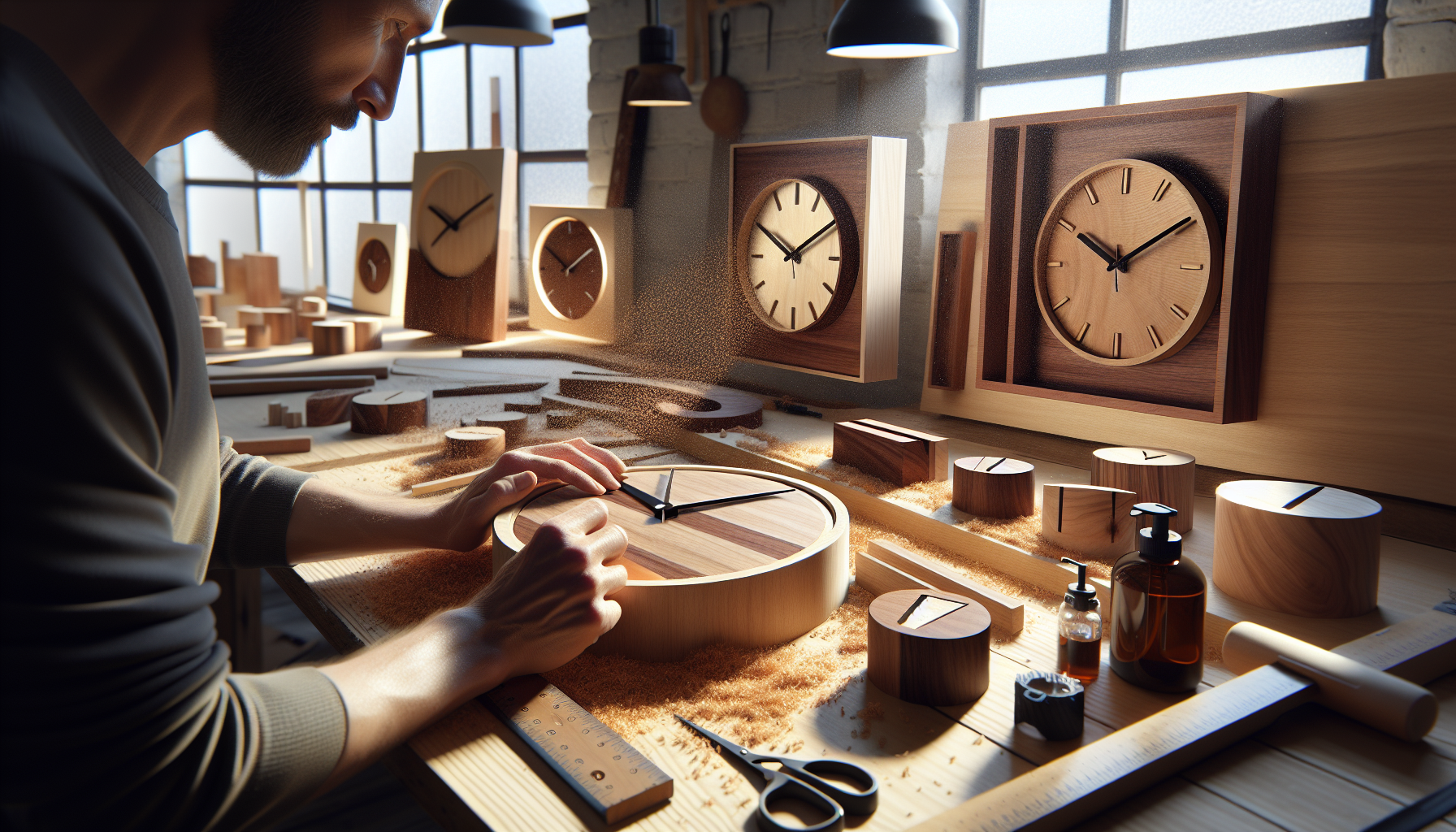 Handmade Modern Wood Clocks By Master Craftsman Don Handmade Modern Wood Clocks By Master Craftsman Don